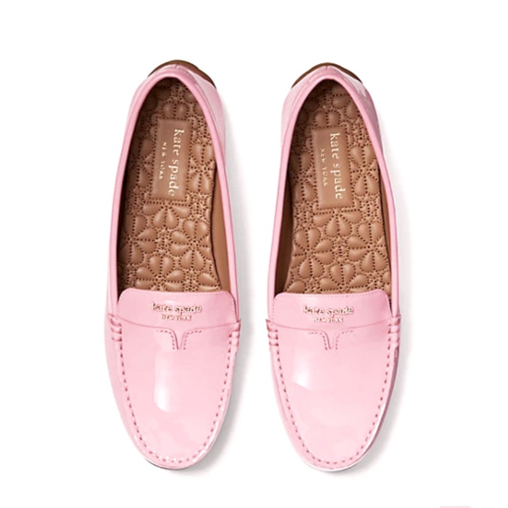NIB Kate Spade flat loafers 6 peach/blush color